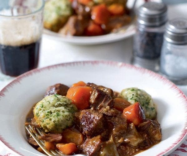 Beef stew with dumplings