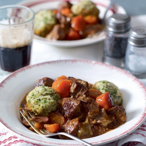 Beef stew with dumplings