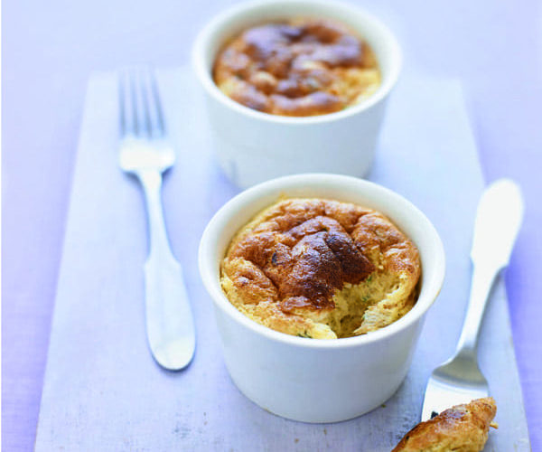 Mackerel and horseradish soufflé
