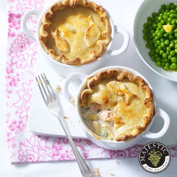 Easy-peasy fish pie with shortcrust pastry