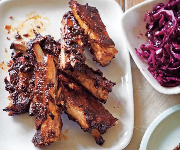 Red cabbage coleslaw
