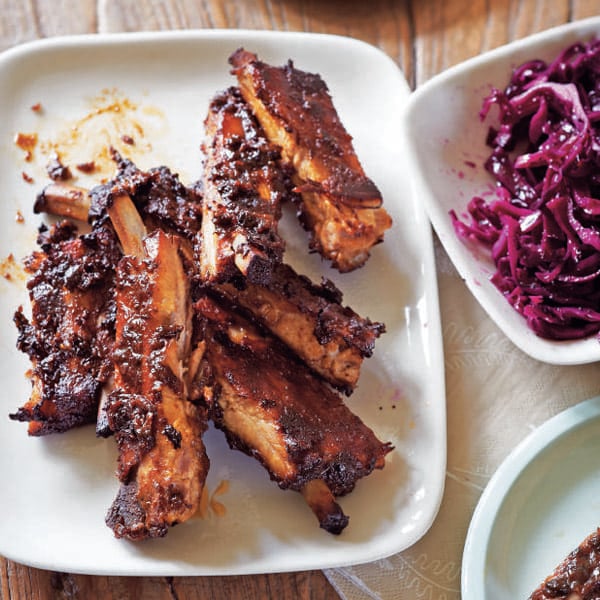 Red cabbage coleslaw