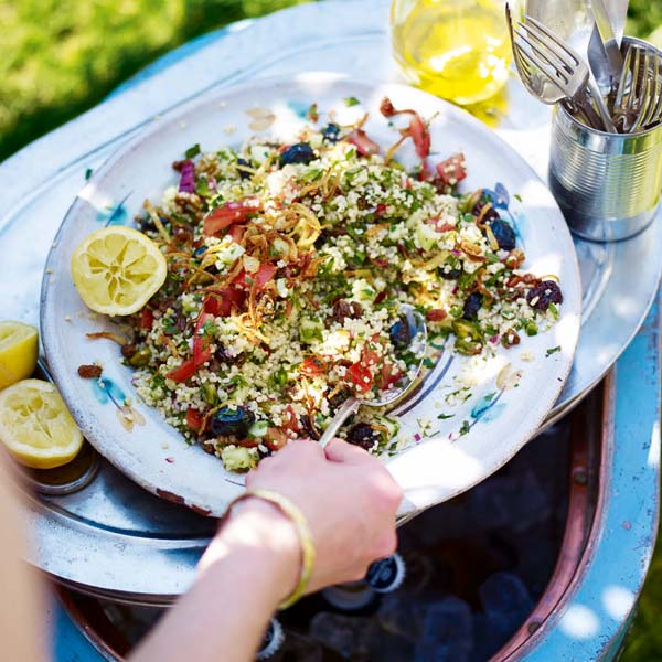 Jewelled bulgur wheat