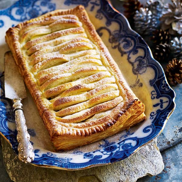 Cranberry mincemeat and apple jalousie