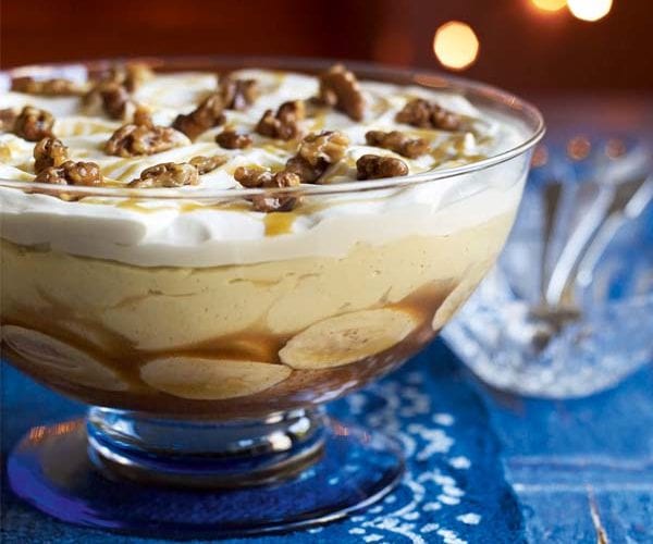 White chocolate and raspberry trifle
