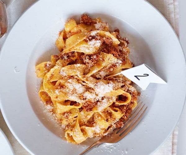Beef, veal and Italian sausage ragù