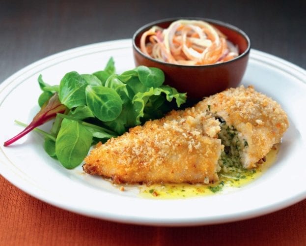 Lightly spiced chicken kievs