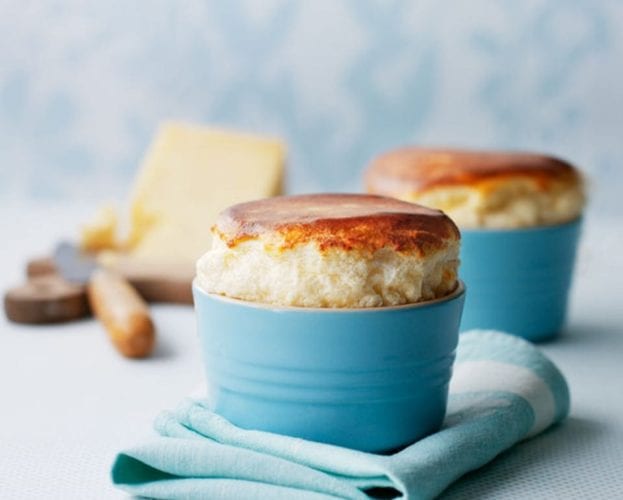 Twice-baked sweetcorn soufflés
