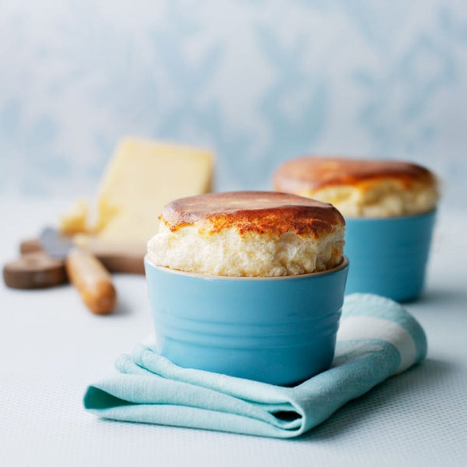 Basic cheese soufflés recipe delicious. magazine