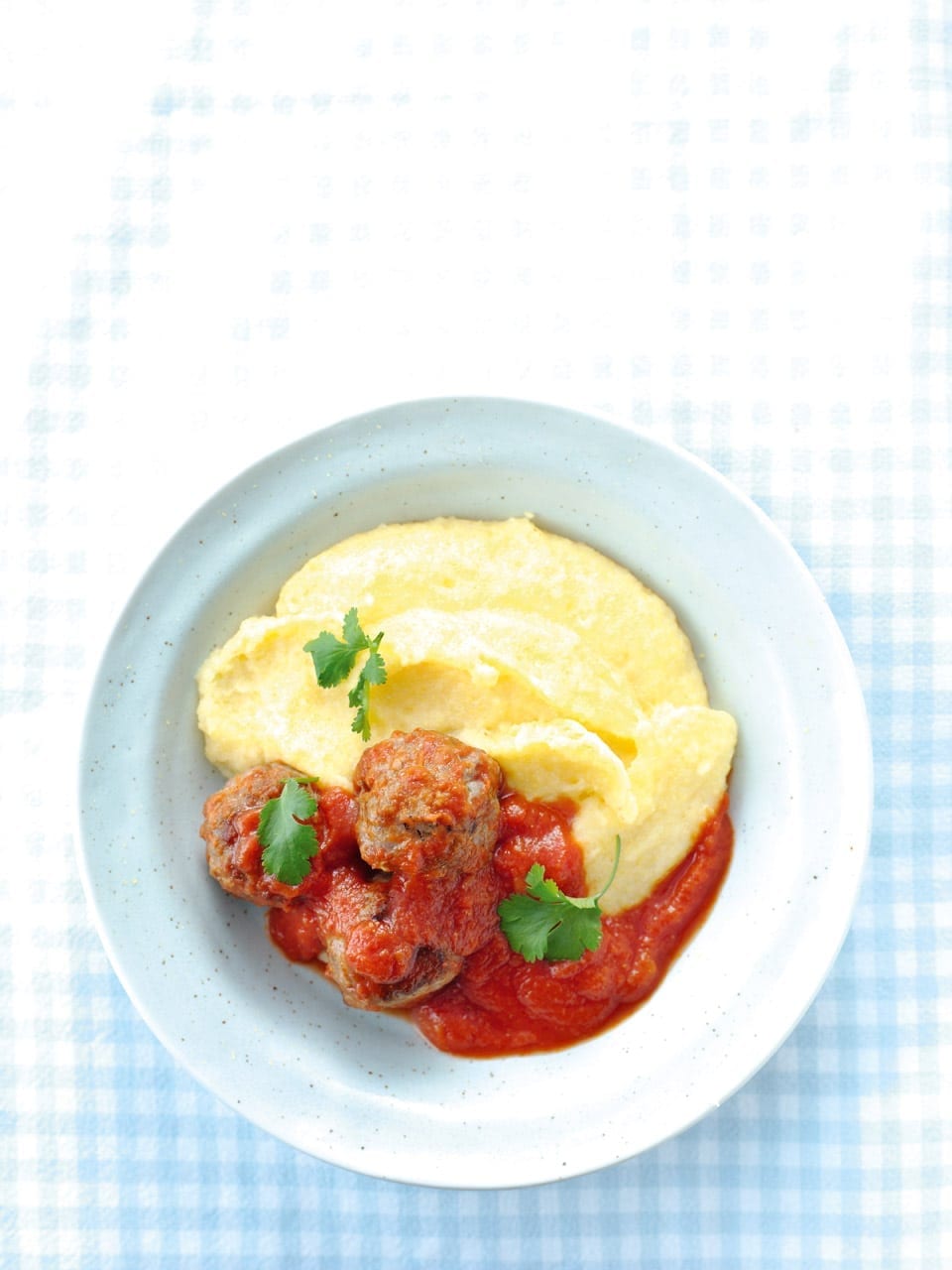 Meatballs with creamy polenta recipe delicious. magazine