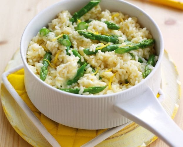 Asparagus and lemon risotto