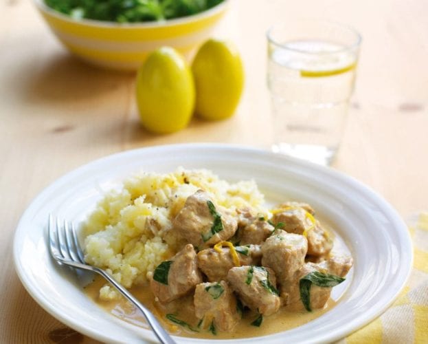 Creamy tarragon pork