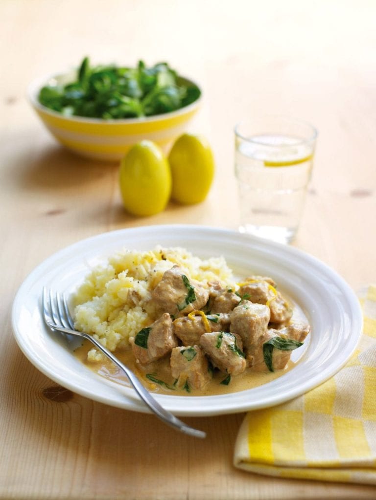 Creamy tarragon pork