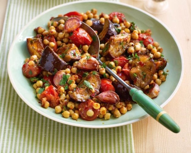 Moroccan roasted vegetables with couscous