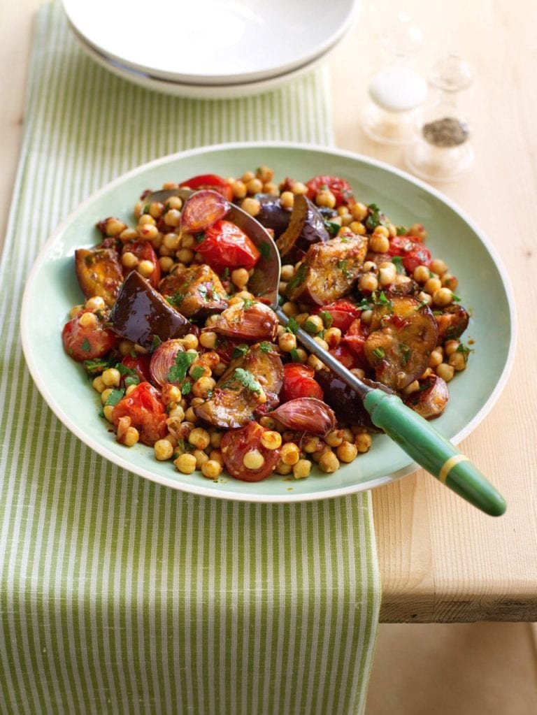 Moroccan vegetables and chickpeas