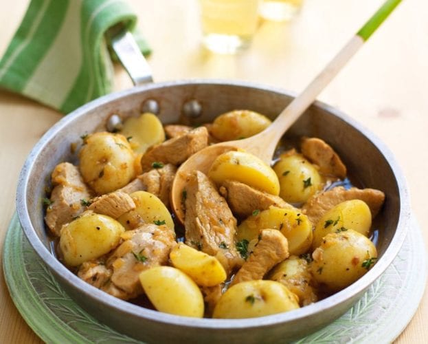turkey with new potatoes