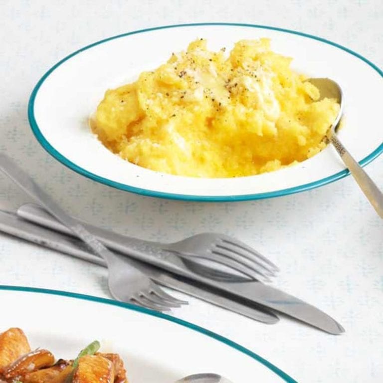 Quick creamy polenta