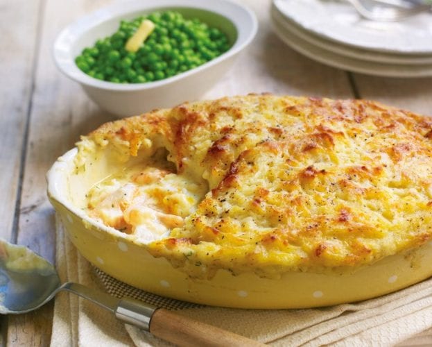 Smoked haddock fish pie with parmentier potatoes