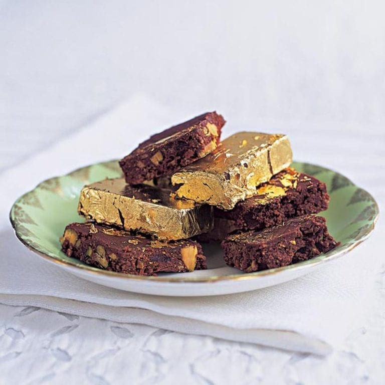 Gilded chocolate tiffin