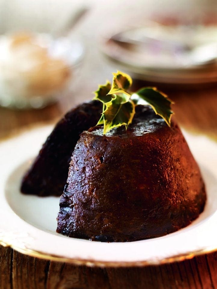 Stem ginger Christmas pudding