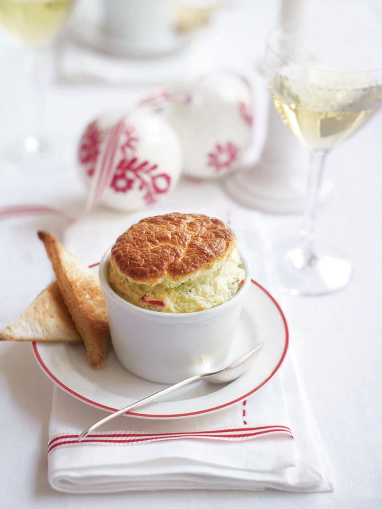 Crab and Gruyère soufflés