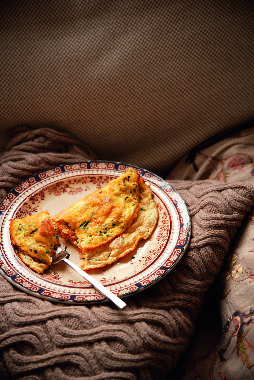 Hotsmoked salmon soufflé omelette recipe delicious. magazine