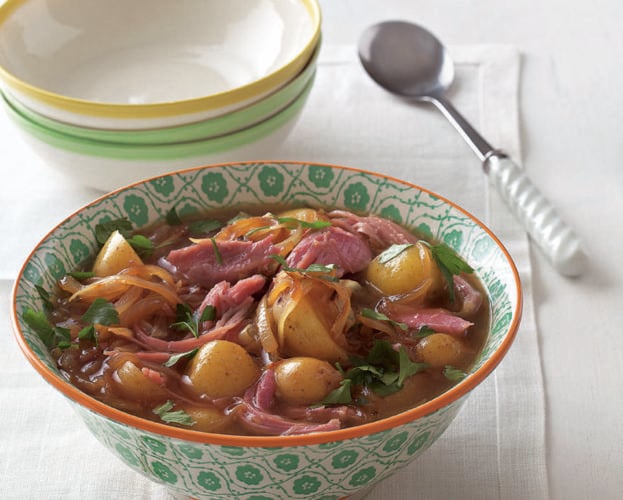 ham hock and potato stew