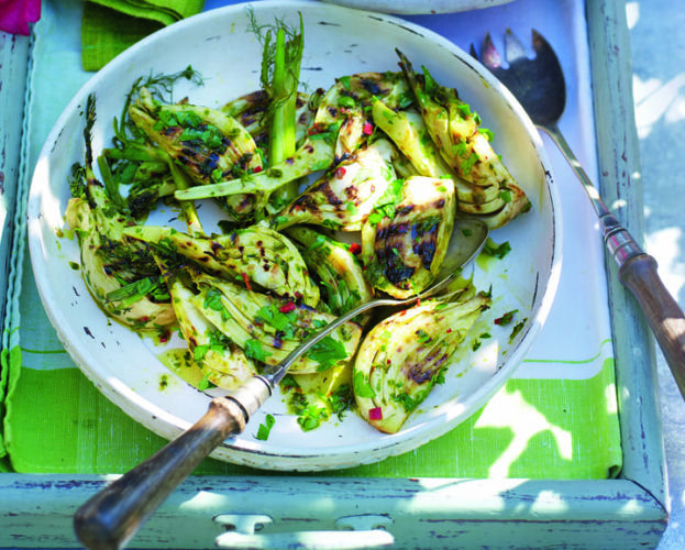 Simply grilled fennel