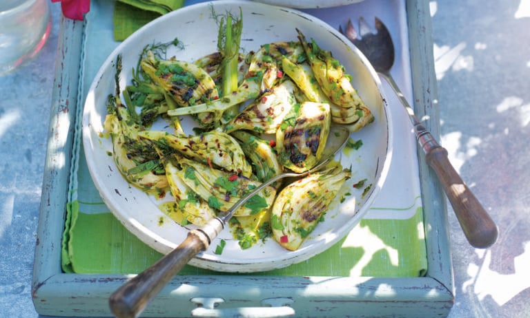 Simply grilled fennel