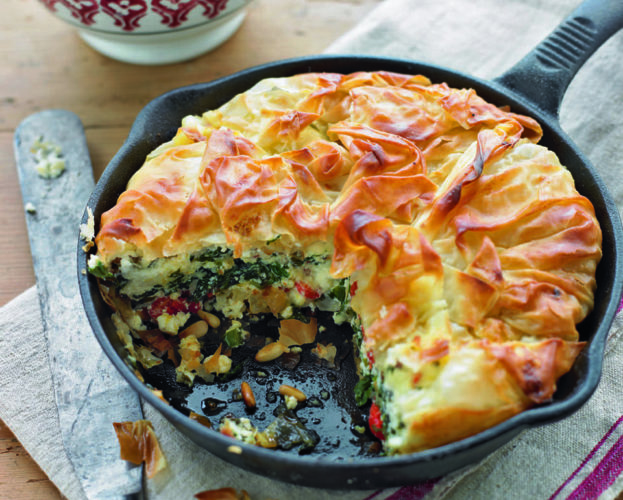 One-pan feta filo tart