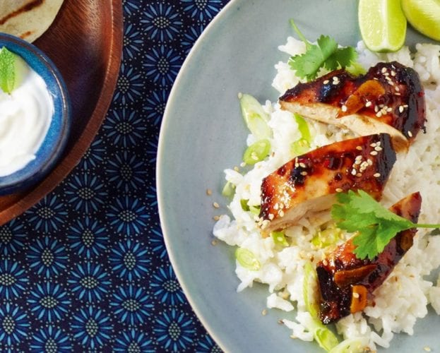 Sticky beer-baked chicken