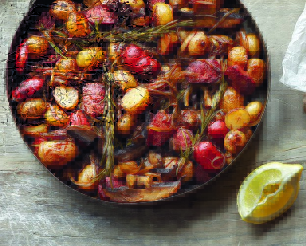 Mushroom, potato and chorizo fry-up