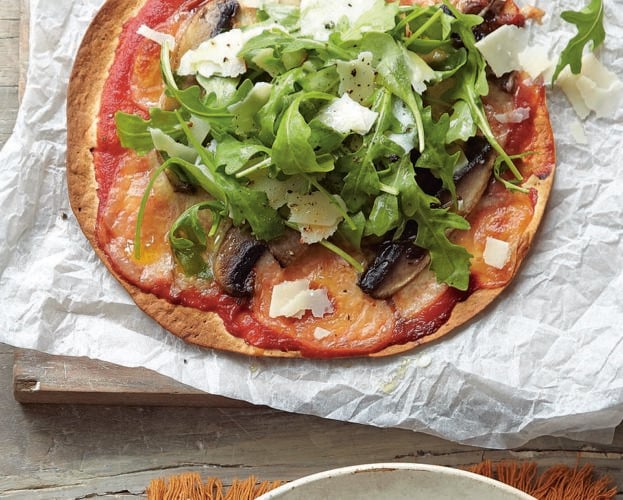 Pizzas made with a tortilla base