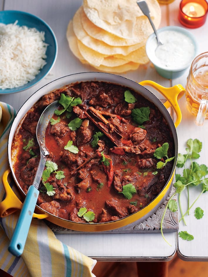 Warming lamb curry