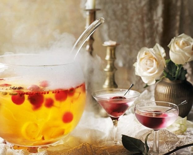Flaming rum punch