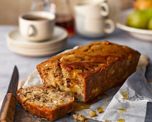 Pear and banana bread