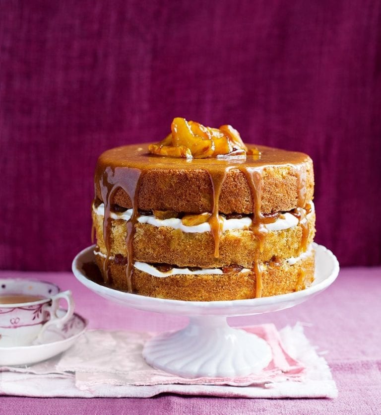 Apple caramel layer cake