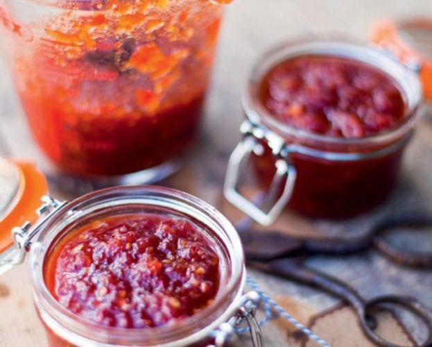 Chilli jam with ginger and lemongrass