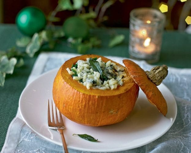 blue cheese risotto