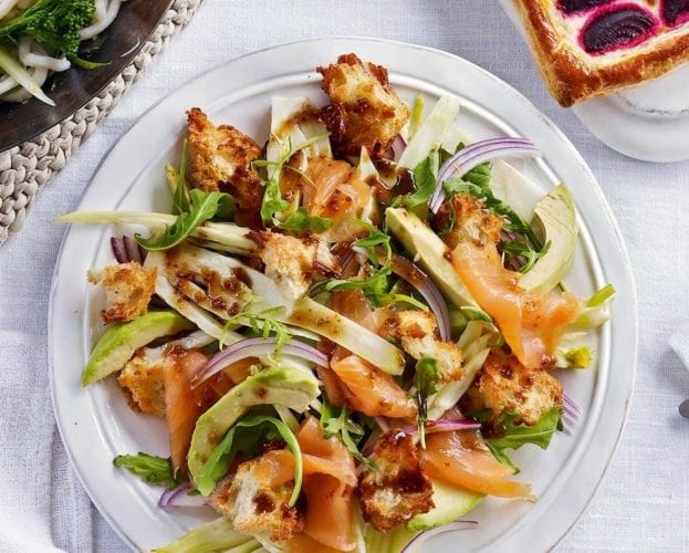 fennel and smoked salmon salad