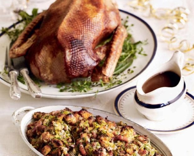 festive roast goose