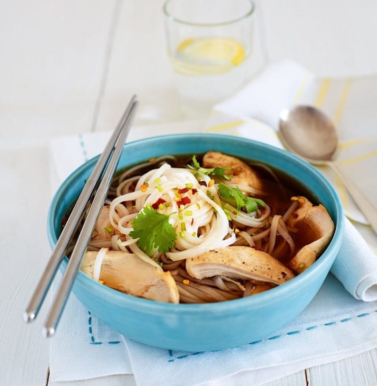 Asian-style chicken soup