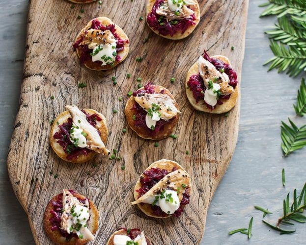 Pepparrotssås (horseradish sauce) with pickled herring and hot-smoked salmon