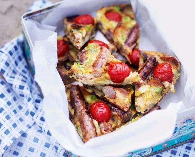 One-pan English breakfast frittata