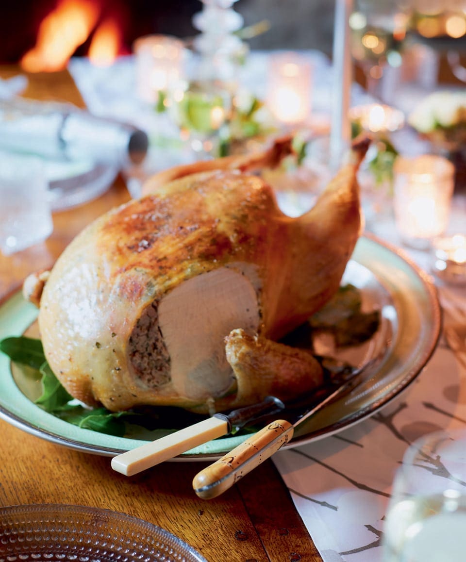Roast turkey with lemon, garlic and herb butter recipe delicious