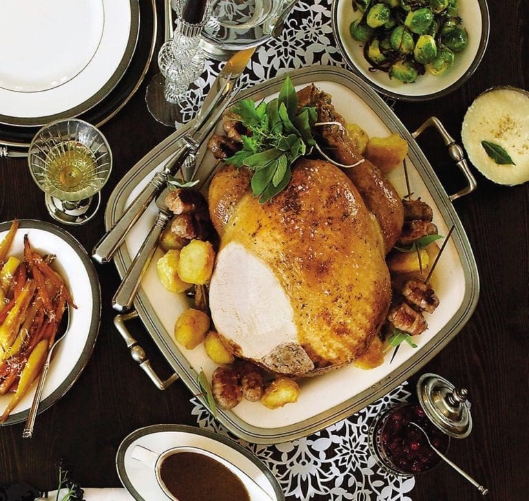 Classic roast turkey with pancetta delicious. magazine