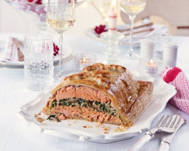 Salmon wellington
