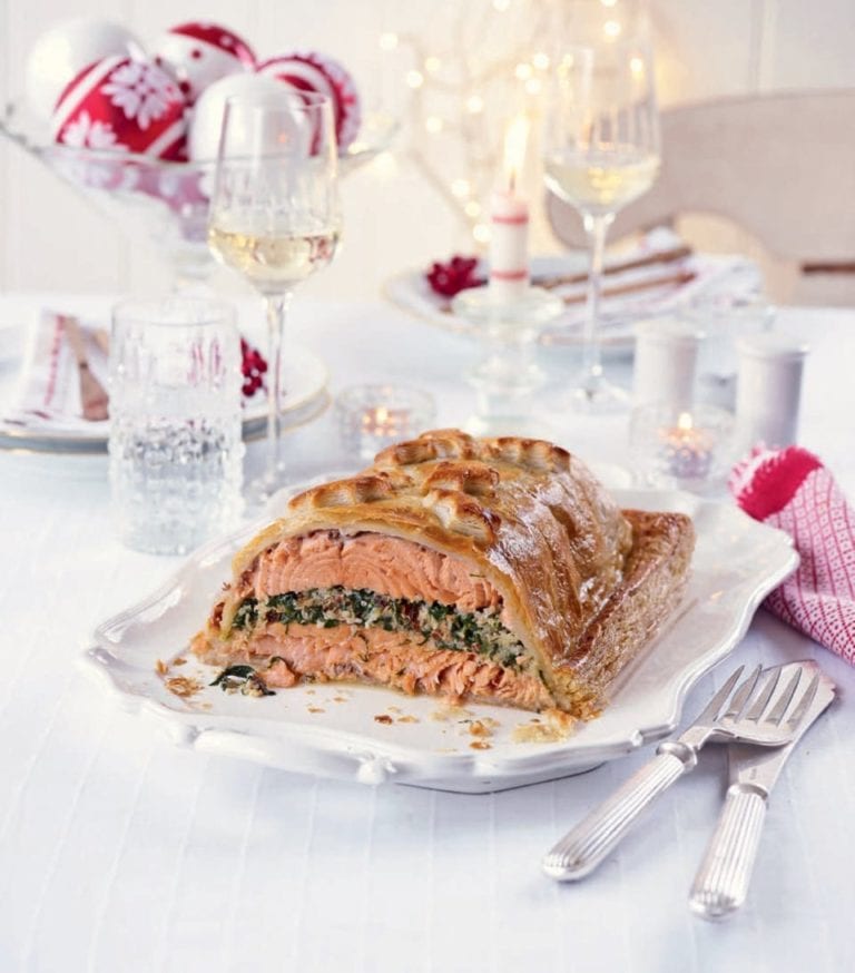 Salmon wellington