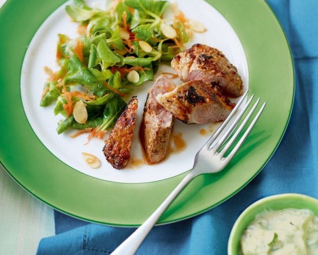 Minty yogurt lamb with nutty couscous