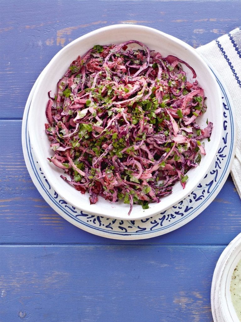 Beetroot and cabbage coleslaw